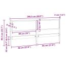 Kopfteil Sonstiges Braun 200 cm Massivholz Kiefer