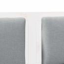 Kopfteil Sonstiges Weiß 200 cm Massivholz Kiefer