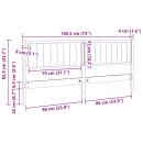 Gepolstertes Kopfteil Braun 180 cm Massivholz Kiefer und Stoff