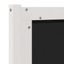 Gepolstertes Kopfteil Weiß 150 cm Massivholz Kiefer und Stoff