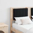 Gepolstertes Kopfteil Braun 120 cm Massivholz Kiefer und Stoff