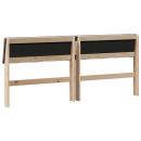 Gepolstertes Kopfteil Taupe 200 cm Massives Kiefernholz
