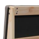 Gepolstertes Kopfteil Taupe 75 cm Massives Kiefernholz