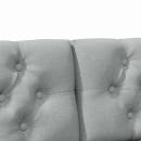 Gepolstertes Kopfteil Hellgrau 150 cm Massives Kiefernholz