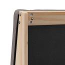 Gepolstertes Kopfteil Taupe 135 cm Massives Kiefernholz