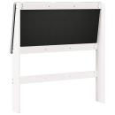 Gepolstertes Kopfteil Hellgrau 100 cm Massives Kiefernholz