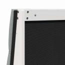 Gepolstertes Kopfteil Hellgrau 180 cm Massives Kiefernholz