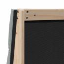 Gepolstertes Kopfteil Hellgrau 135 cm Massives Kiefernholz