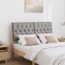 Gepolstertes Kopfteil Taupe 120 cm Massives Kiefernholz