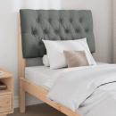 Gepolstertes Kopfteil Dunkelgrau 75 cm Massives Kiefernholz