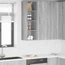 ARDEBO.de - Hängeschrank mit Regal Riga Graues Sonoma 30 x 29,5 x 100 cm
