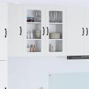 ARDEBO.de - Küchenhängeschrank mit Regal Weiß 80 x 31 x 80 cm Holzwerkstoff