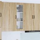 ARDEBO.de - Küchenhängeschrank Sonoma-Eiche 40 x 31 x 100 cm Holzwerkstoff