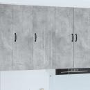 ARDEBO.de - Küchenhängeschrank Beton Grau 40 x 31 x 100 cm Holzwerkstoff