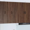 ARDEBO.de - Küchenhängeschrank mit Tür Braun Eichen-Optik 40 x 31 x 100 cm