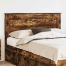 ARDEBO.de - Kopfteil mit Kopfteil Geräucherte Eiche 150 cm Holzwerkstoff