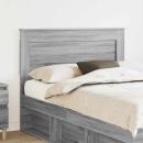 ARDEBO.de - Kopfteil mit Kopfteil Graues Sonoma 120 cm Holzwerkstoff