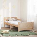 ARDEBO.de - Bettgestell mit Matratze mit Kopfteil Braun 80 x 200 cm