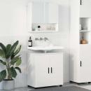 ARDEBO.de - Badezimmermöbel Set 2 pcs Weiß 61 x 35 x 64 cm Holzwerkstoff
