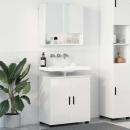 ARDEBO.de - Badezimmermöbel Set 2 pcs Hochglanz-Weiß 61 x 35 x 64 cm
