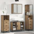 ARDEBO.de - Badezimmermöbel Set mit Tür 4 pcs Artisan-Eiche 80 x 33 x 60 cm