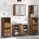 ARDEBO.de - Badezimmermöbel Set 3 pcs Altholz 80 x 33 x 60 cm Holzwerkstoff