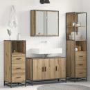 ARDEBO.de - Badezimmermöbel Set mit Tür 3 pcs Artisan-Eiche 90 x 33 x 60 cm