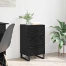 ARDEBO.de - Sideboard mit Schubladen Schwarz Eichen-Optik Holzwerkstoff