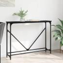 ARDEBO.de - Konsolentisch Schwarz Eichen-Optik 102 x 22,5 x 75 cm