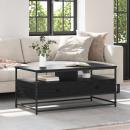ARDEBO.de - Couchtisch Schwarz Eichen-Optik 100 x 51 x 45 cm Holzwerkstoff