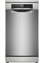 ARDEBO.de Bosch SPS6YMI14E Serie 6 Standgeschirrspüler, 45 cm breit, 10 Maßgedecke, Silence Plus, 3-fach Rackmatik, Silver Inox