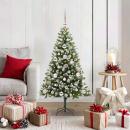ARDEBO.de - Künstlicher Klapp Weihnachtsbaum mit Schneeüberzug 120 cm