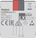 ARDEBO.de Theben LUXORliving T2.1 Tasterschnittstelle 2-fach, Smart Home, Binäreingang (4800403)