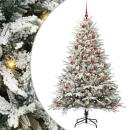 ARDEBO.de - Künstlicher beleuchteter Weihnachtsbaum mit Kugel-Set Grün