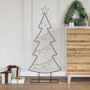 ARDEBO.de - Metall Weihnachtsbaum mit Ständer Schwarz 125 cm Stahl