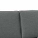 Gepolstertes Kopfteil Dunkelgrau 160 cm Massives Kiefernholz