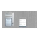 ARDEBO.de TCS PAUF011/001 audio:pack Unterputz für 1 Wohneinheit, mit Außenstation PUK 1 Klingeltaste + 1 x Freisprecher ISW5031 + Steuergerät BVS20