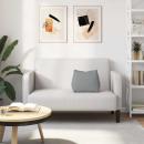 Rücken Kissen Hellgrau 45 x 20 x 35 cm Stoff