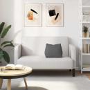 Rücken Kissen Dunkelgrau 45 x 20 x 35 cm Stoff