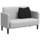 Rücken Kissen Schwarz 60 x 20 x 50 cm Stoff