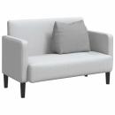 Rücken Kissen Wolkengrau 60 x 20 x 50 cm Stoff