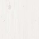 Gepolstertes Kopfteil Weiß 90 cm Massivholz Kiefer und Stoff