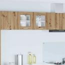 ARDEBO.de - Hängeschrank mit Regal Riga 2 pcs Artisan-Eiche 40 x 31 x 40 cm