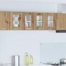 ARDEBO.de - Hängeschrank mit Regal Riga 2 pcs Artisan-Eiche 60 x 31 x 40 cm