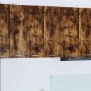 ARDEBO.de - Hängeschrank mit Regal Riga Geräucherte Eiche 60 x 31 x 80 cm