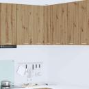 ARDEBO.de - Hängeschrank Riga Artisan-Eiche und Weiß 57 x 57 x 80 cm