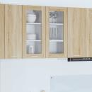ARDEBO.de - Hängeschrank mit Regal Riga 2 pcs Sonoma-Eiche 40 x 31 x 80 cm