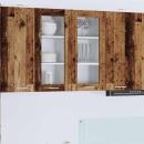 ARDEBO.de - Hängeschrank Riga 2 pcs Altholz 40 x 31 x 80 cm Holzwerkstoff