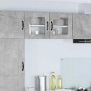 ARDEBO.de - Küchenhängeschrank mit Regal 2 pcs Beton Grau 40 x 31 x 40 cm