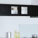 ARDEBO.de - Küchenhängeschrank Schwarz Eichen-Optik 80 x 31 x 40 cm